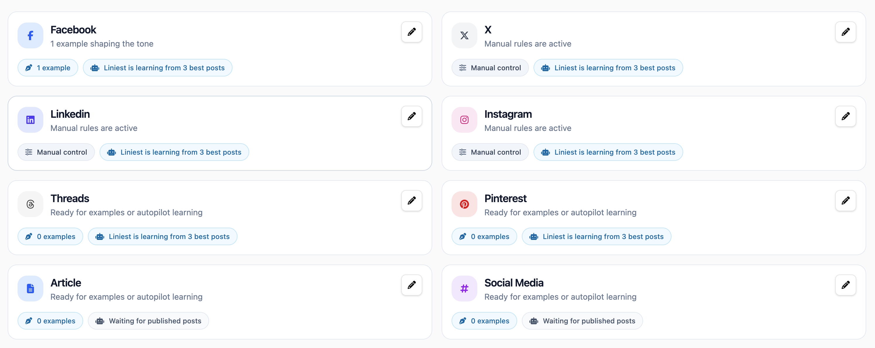 Make posts sound like your brand.