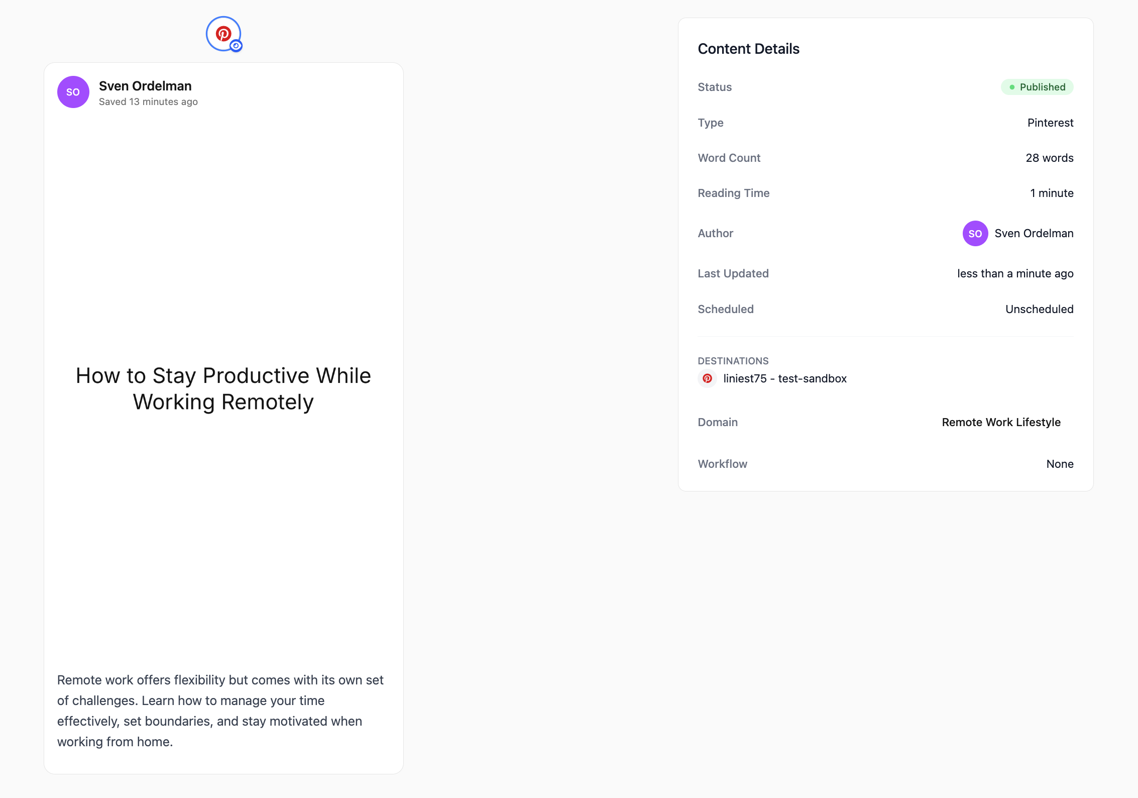 Publish everywhere from one command center